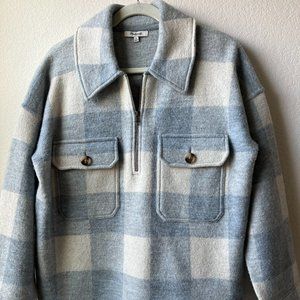 Madewell - Plaid Pull Over, Size M